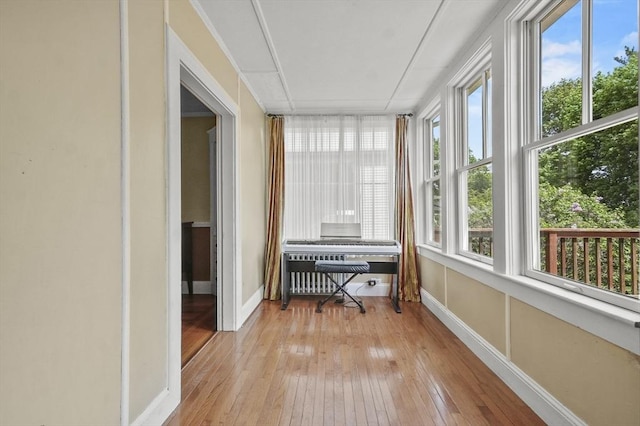 30 Wentworth Ave, Lowell, MA 01852 - sunroom / solarium with hardwood / wood-style flooring, baseboards, and healthy amount of natural light