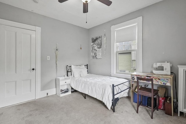 30 Wentworth Ave, Lowell, MA 01852 - carpeted bedroom with a ceiling fan