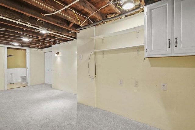 30 Wentworth Ave, Lowell, MA 01852 - unfinished below grade area featuring carpet