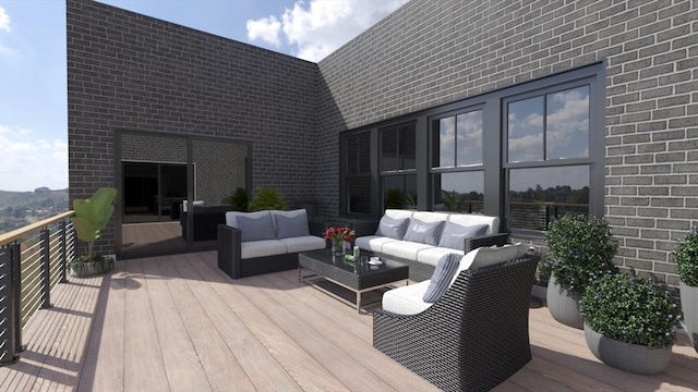 1 Marion St Unit Ph1, Cambridge, MA 02141 - wooden deck with outdoor lounge area