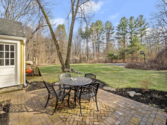 view of patio / terrace featuring outdoor dining area