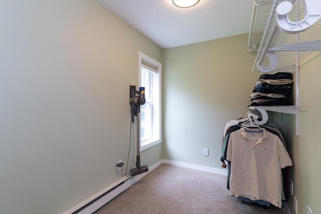 300 Henshaw St, Leicester, MA 01524 - spacious closet with carpet and a baseboard radiator