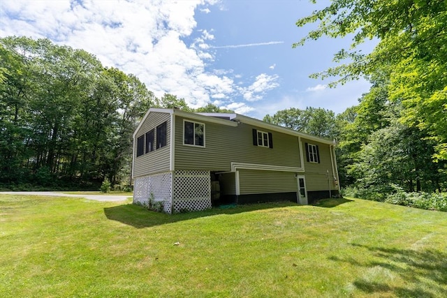 300 Henshaw St, Leicester, MA 01524 - rear view of house featuring a lawn