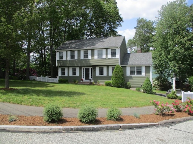 4 Deepwater Ln, Walpole, MA 02091 - colonial house featuring a chimney