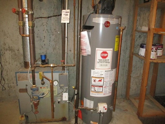 4 Deepwater Ln, Walpole, MA 02091 - utility room with gas water heater