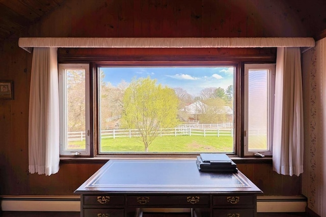 room details featuring a baseboard radiator