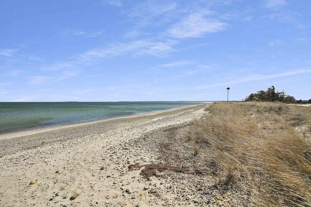 water view with a view of the beach