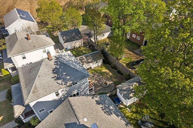 drone / aerial view featuring a residential view