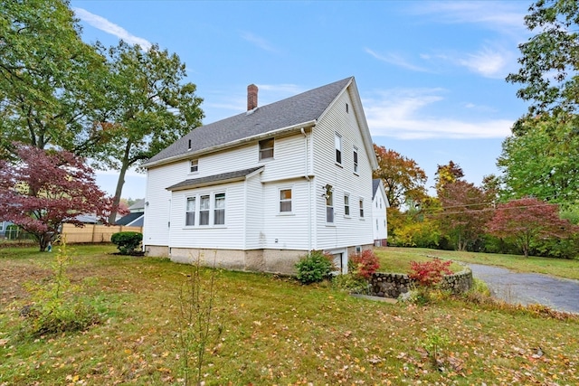 exterior space featuring a yard