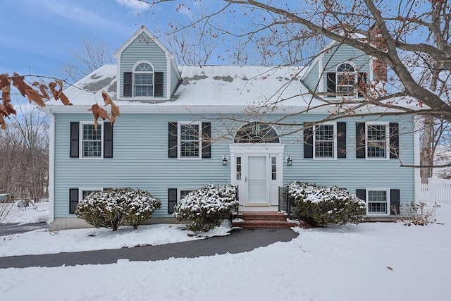 view of front of home