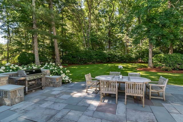 view of patio / terrace with grilling area