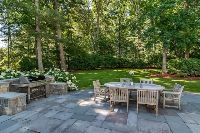 view of patio / terrace featuring grilling area