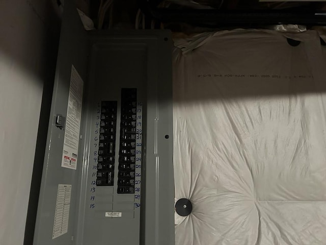 utility room featuring electric panel