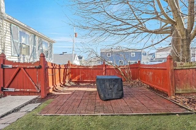 8 Scotia St, Salem, MA 01970 - view of patio / terrace featuring a fenced backyard and a residential view