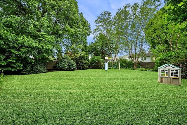 42 Pickwick Rd, Marblehead, MA 01945 - view of yard with a playground
