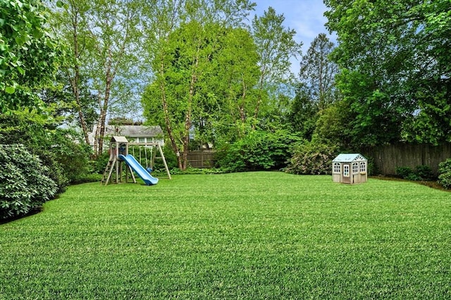 42 Pickwick Rd, Marblehead, MA 01945 - view of yard with a playground