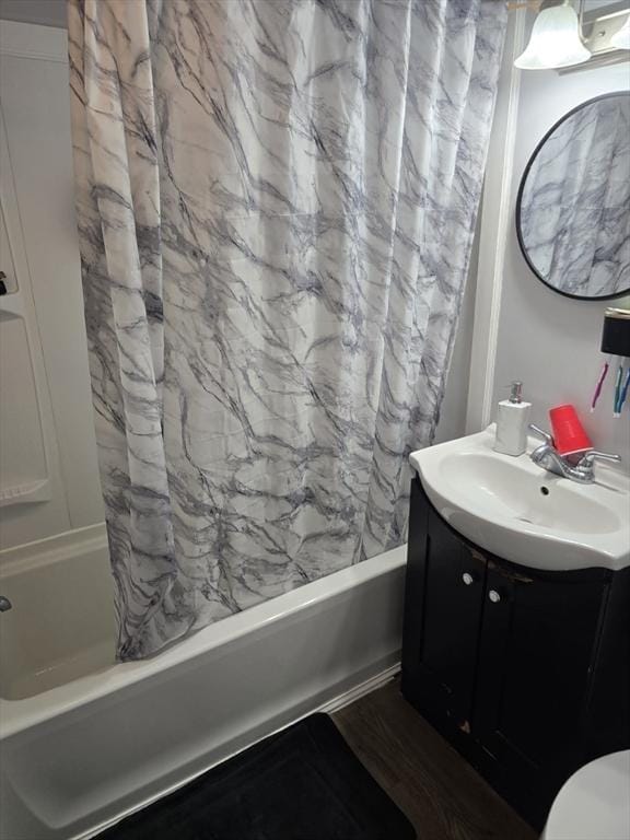68 Temple St, Haverhill, MA 01832 - full bathroom with shower / bath combo and vanity