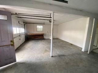 basement featuring a garage