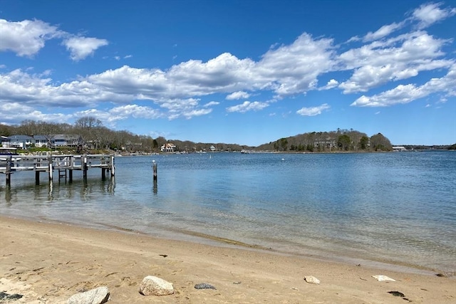 105 Edgewater Dr W, Falmouth, MA 02536 - view of dock with a water view