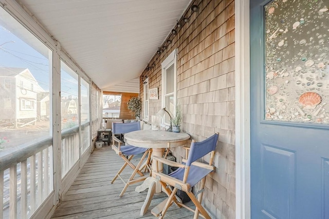 view of sunroom / solarium