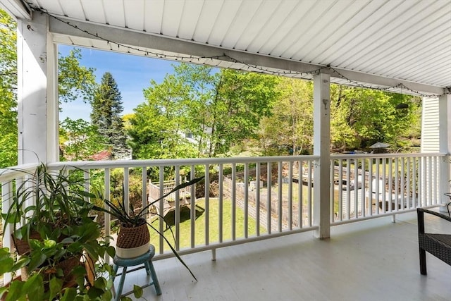 view of balcony