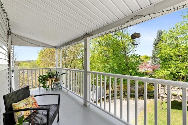 view of balcony