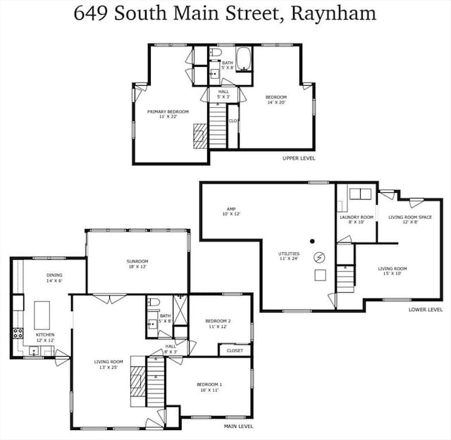 649 S Main St, Raynham, MA 02767 - floor plan / room layout