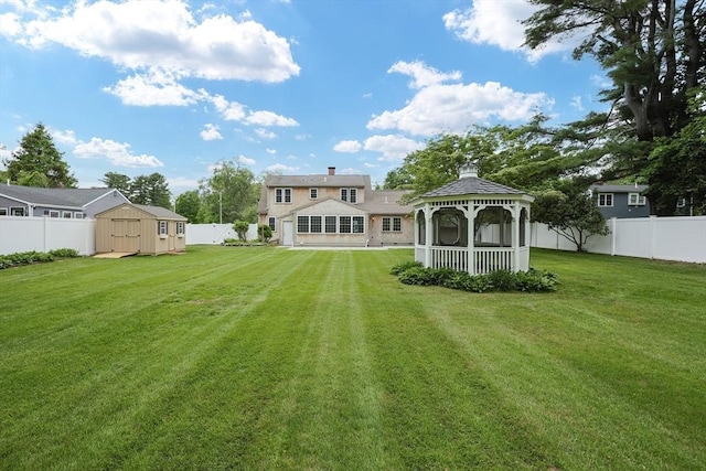 649 S Main St, Raynham, MA 02767 - rear view of property featuring a gazebo
