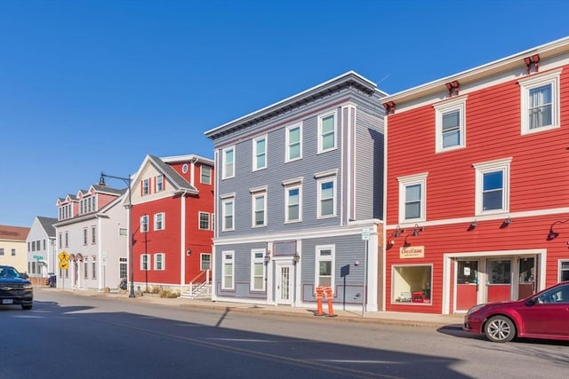 view of property with a residential view