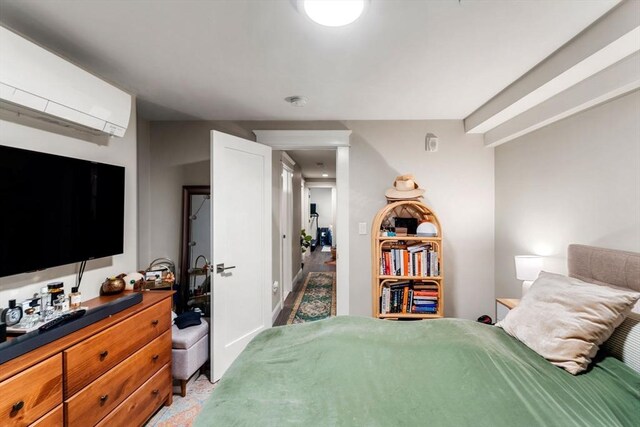 23 Dix St Unit 1, Boston, MA 02122 - bedroom with a wall mounted air conditioner