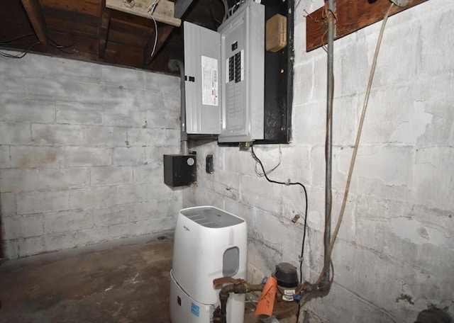 utility room with electric panel