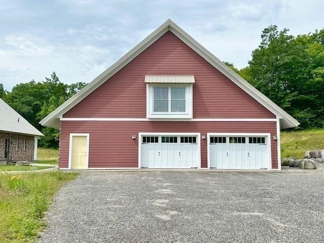 garage with a detached garage