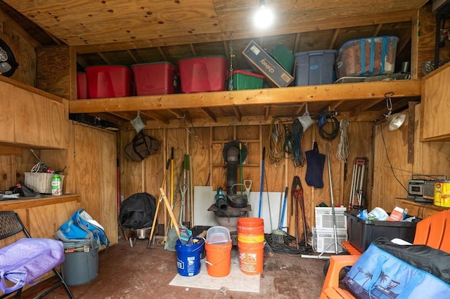 view of storage