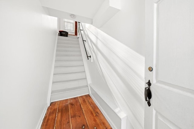 101 Old Westport Rd, Dartmouth, MA 02747 - staircase featuring wood finished floors