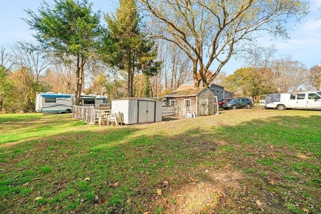 101 Old Westport Rd, Dartmouth, MA 02747 - view of grassy yard with a storage unit