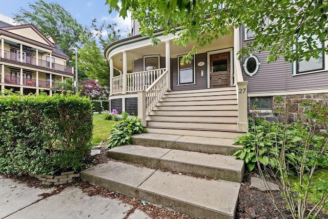 41 Cushing Ave Unit 1, Boston, MA 02125 - view of exterior entry featuring a porch