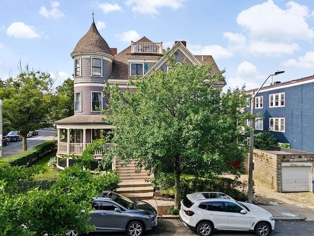41 Cushing Ave Unit 1, Boston, MA 02125 - view of front of home featuring stairway and a shingled roof