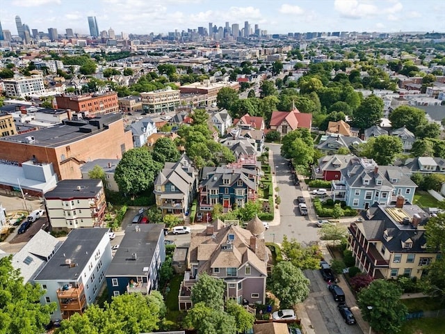 41 Cushing Ave Unit 1, Boston, MA 02125 - drone / aerial view of city skyline