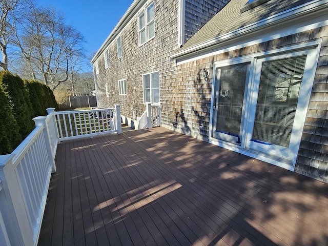 view of wooden terrace