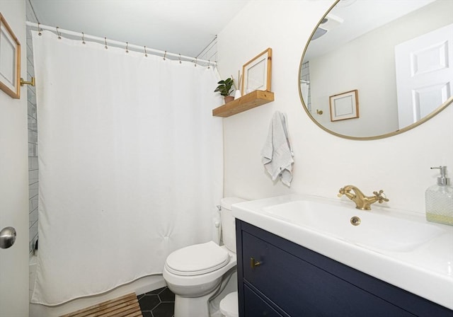 3 Worcester, Clinton, MA 01510 - full bathroom with toilet, vanity, and tile patterned flooring