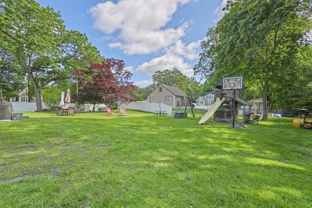 167 Montaup Ave, Dracut, MA 01826 - view of yard with a playground