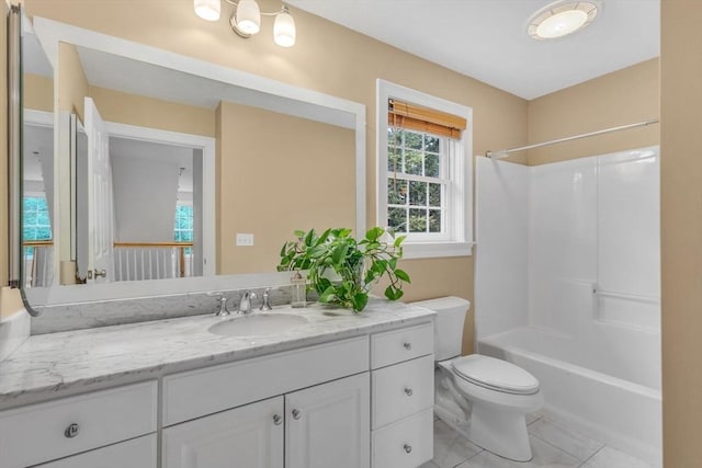 52 Sylvan Dr, Stow, MA 01775 - bathroom with vanity, tile patterned flooring, and washtub / shower combination