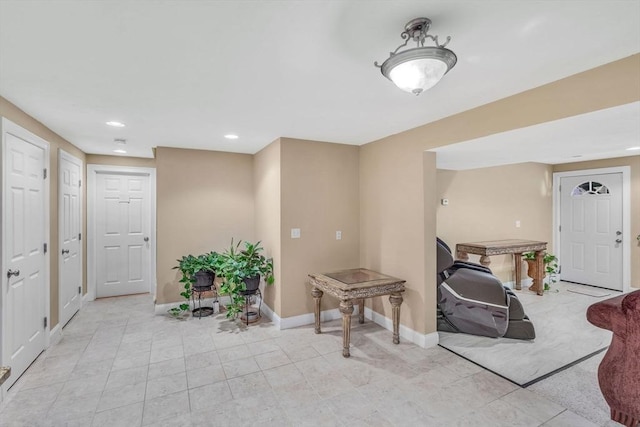 52 Sylvan Dr, Stow, MA 01775 - foyer featuring recessed lighting and light tile patterned flooring