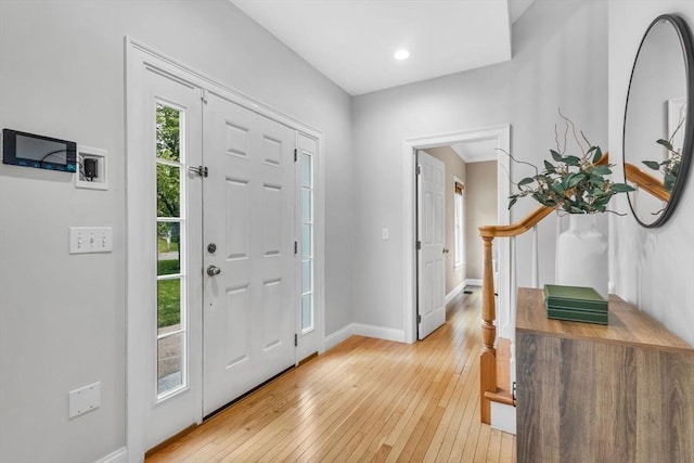 52 Sylvan Dr, Stow, MA 01775 - entryway featuring light wood-type flooring and recessed lighting