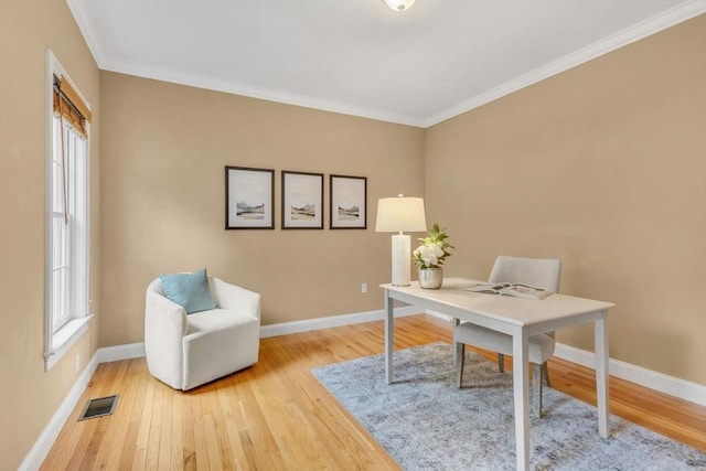 52 Sylvan Dr, Stow, MA 01775 - office with wood finished floors and ornamental molding