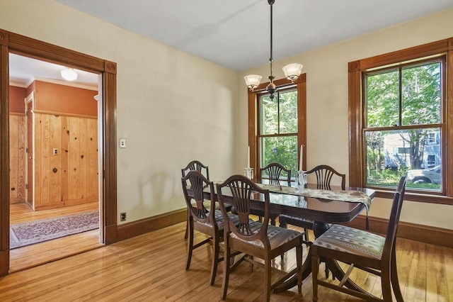47 Stetson, Haverhill, MA 01835 - dining space featuring light wood-style floors, baseboards, and a chandelier