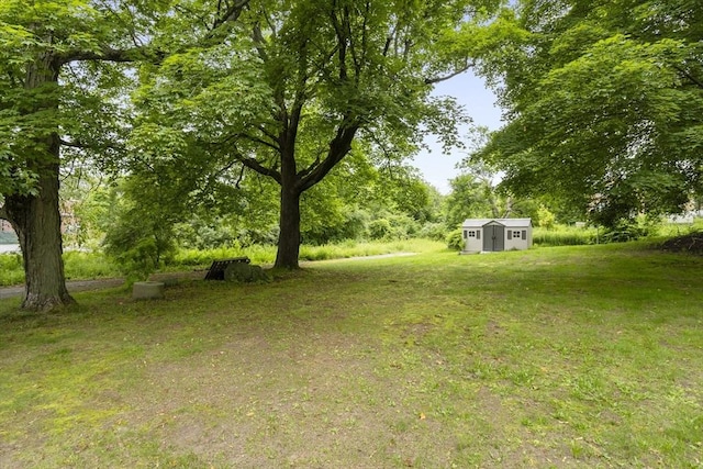 35-R Whiting St, North Attleboro, MA 02760 - view of green lawn featuring a storage shed