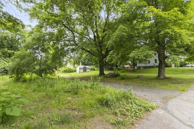 35-R Whiting St, North Attleboro, MA 02760 - view of green lawn featuring a shed