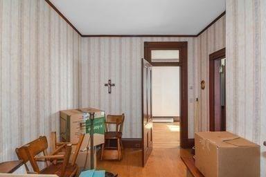 32 Mount Pleasant St, North Brookfield, MA 01535 - interior space with wood finished floors and wallpapered walls