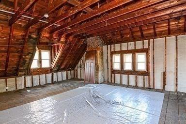 32 Mount Pleasant St, North Brookfield, MA 01535 - unfinished attic with a healthy amount of sunlight
